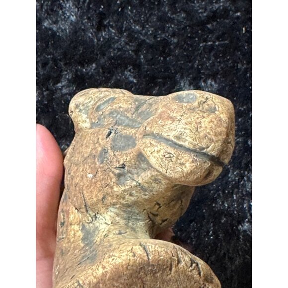 Vintage Stan Langtwait Horse Head Figurine Sculpture Stone Mt St Helens Ash - Picture 5 of 6